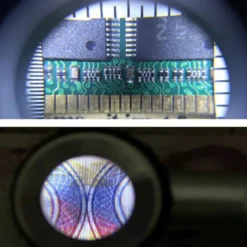 Loupe à poser fishtec grossissement x5 éclairante 3 led aluminium