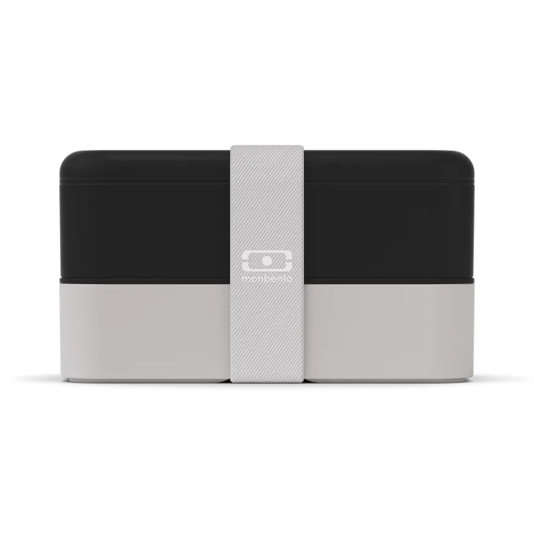 Lunch box rectangle 2x500ml noir coton