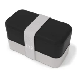 Lunch box rectangle 2x500ml noir coton