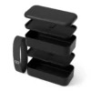 Lunch box rectangulaire 2x500ml noir