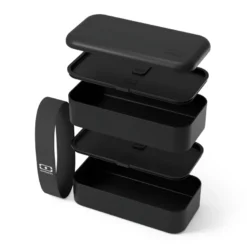 Lunch box rectangulaire 2x500ml noir