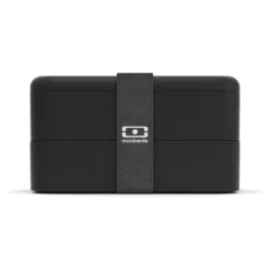 Lunch box rectangulaire 2x500ml noir