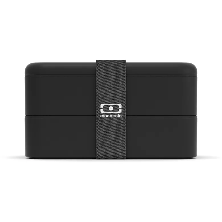 Lunch box rectangulaire 2x500ml noir