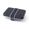 Lunch box verre 600 ml bleu