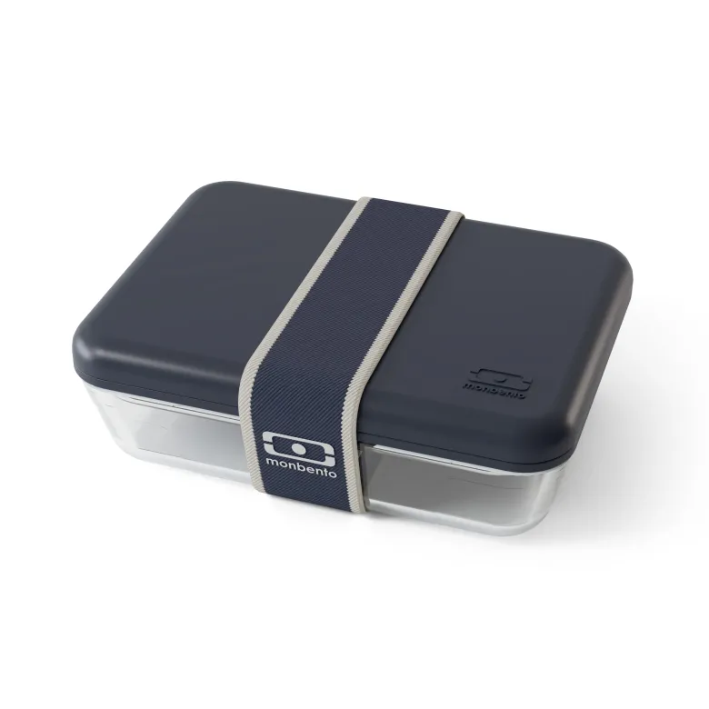 Lunch box verre 600 ml bleu