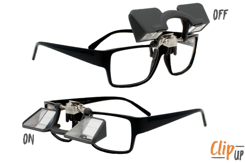 Lunettes d’assurage escalade clip up – compatibles lunettes de vue soleil