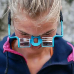Lunettes d’assurage plasfun evo – vision élargie & confort cervical - blue Bleu
