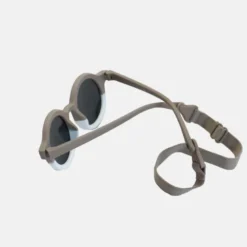 Lunettes de soleil bebe categorie 4 bicolore taupe hop'pop