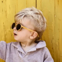 Lunettes de soleil bebe categorie 4 flex moutarde hop'pop