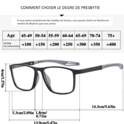 Lunettes loupes noir-noir 3.0