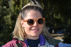 Lunettes unisexe bois spector orange