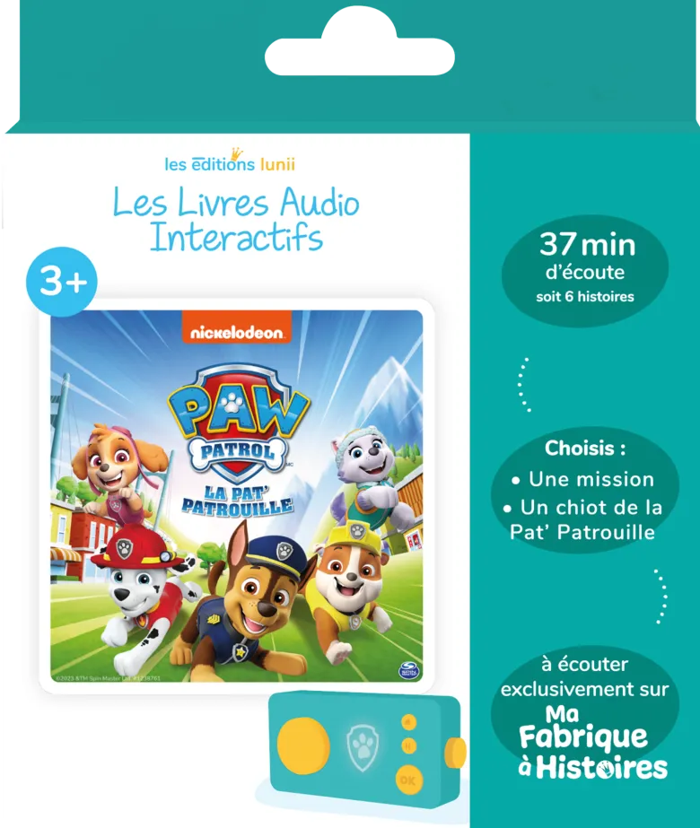 Lunii - coffret pat patrouille - livre