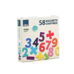Magnets en bois 58 chiffres