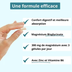 Magnésium bisglycinate + b6 - fatigue et récupération musculaire