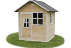 Maisonnette bois naturel pour enfant lof