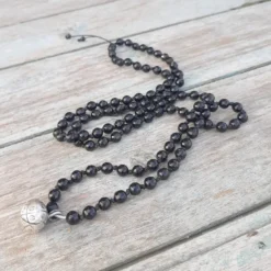 Mala 108 perles onyx et appeleur d’anges