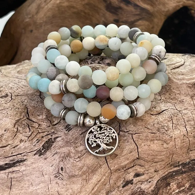 Mala tibétain en bois de santal