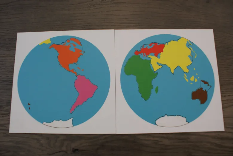 Mamontessoribox puzzle géo Continents