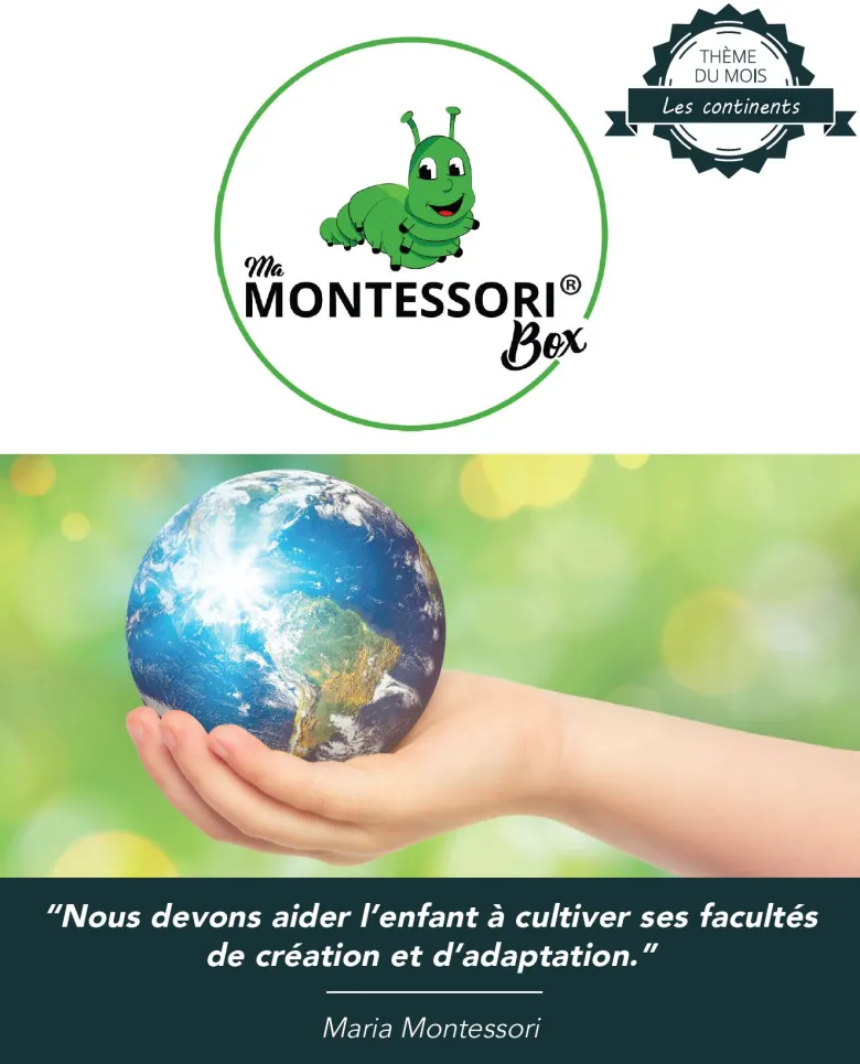 Mamontessoribox puzzle géo Continents