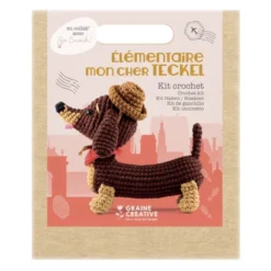 Ma peluche en crochet amigurumi - teckel