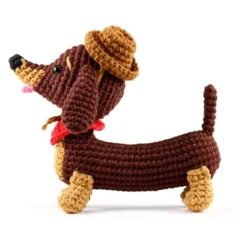 Ma peluche en crochet amigurumi - teckel