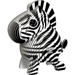 Maquette 3D animaux en carton Eugy Zèbre