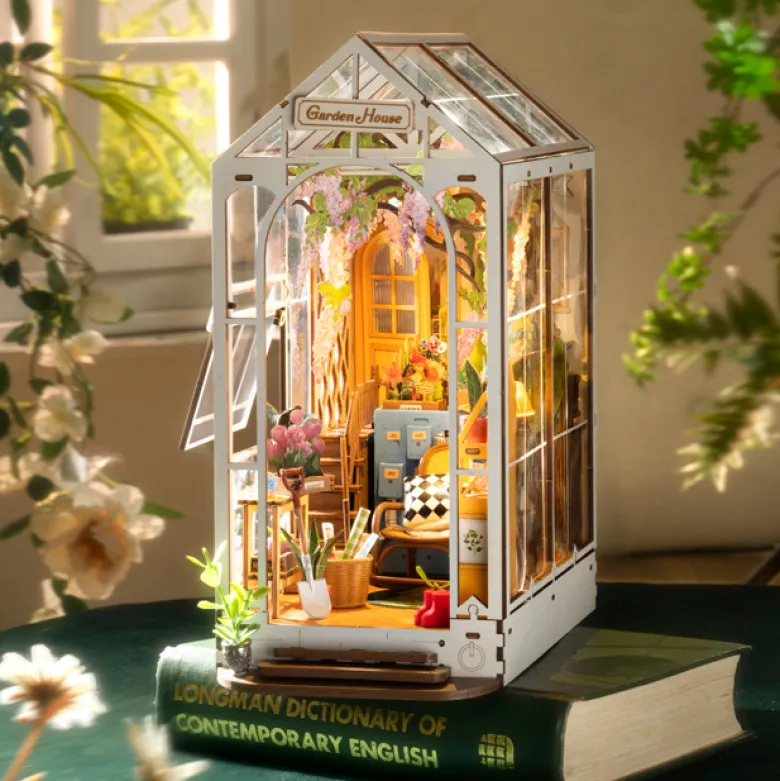 Maquette serre-livres éclairée Garden Home