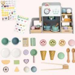 Marchande enfant glacière & machine café