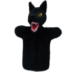 Marionnette loup noir