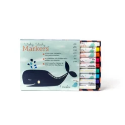 9 marqueurs colores effaçables jaq jaq b