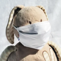 Masque en tissu enfant - blanc