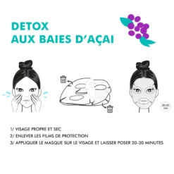 Masque fruit bio-cellulose - detox