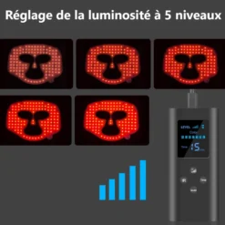 Masque led visage luminotherapie