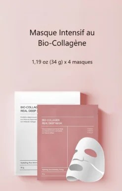 Masque lifting visage collagene