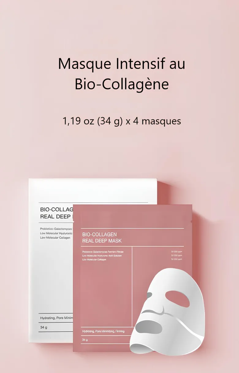 Masque lifting visage collagene