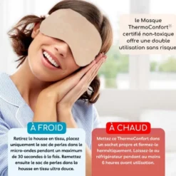 Masque relaxant chaud froid naturel