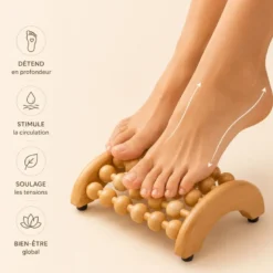 Masseur de pied réflexologie en bois