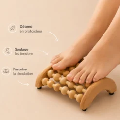 Masseur de pied réflexologie en bois