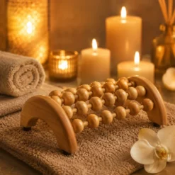 Masseur de pied réflexologie en bois