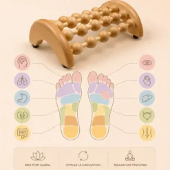 Masseur de pied réflexologie en bois