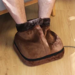 Masseur pieds 2-en-1, chaleur 40 50 60°c, housse lavable, 140x20
