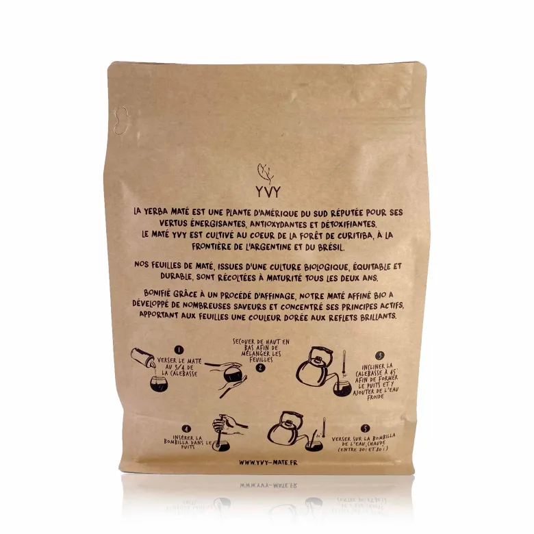Maté affiné bio - eco recharge 500g