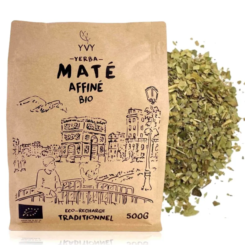 Maté affiné bio - eco recharge 500g