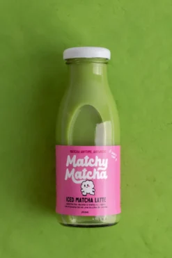 Matcha latte, pack de 12 bouteilles de 250 ml, vegan, fabriqué en france