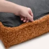 Matelas en effet bouclette m - moutarde