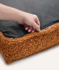 Matelas en effet bouclette m - moutarde