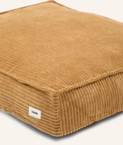 Matelas en velours côtelé xl - moutarde