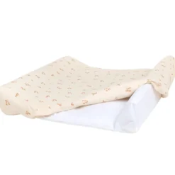 Matelas à langer imperméable et housse yellow lily