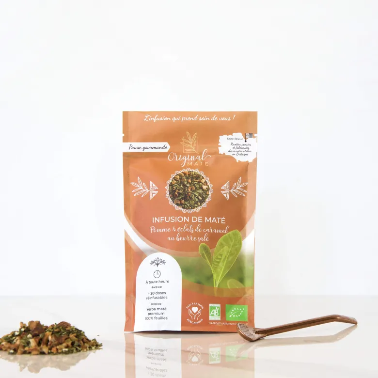 Maté pomme & caramel bio - 70g