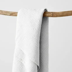 Maxi lange en coton bio blanc